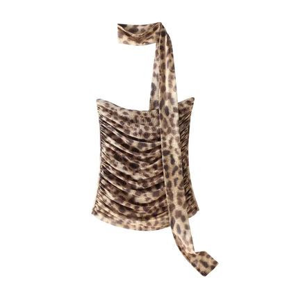 Gonna in Tulle Stampa Leopardo