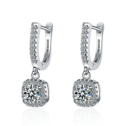 2CT Moissanite Huggie Earrings