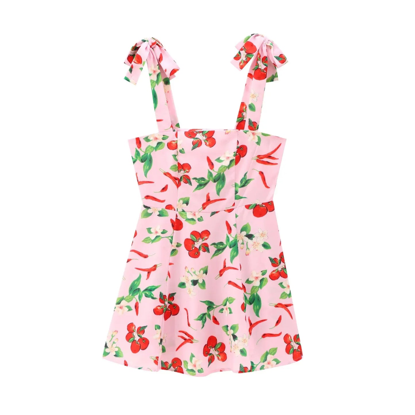 Vestido slip frutas