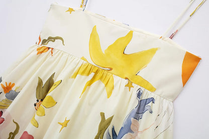 Mini Slip Dress with Print