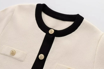Cardigan Corto Tricotato