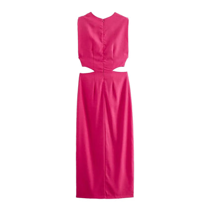 Elegant Dress with Open Waist