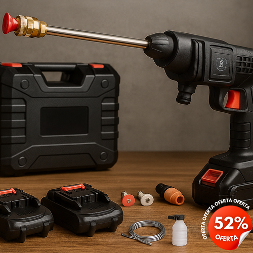 Lavadora de alta pressão JetLibre Double Power de 3000 W com bateria dupla